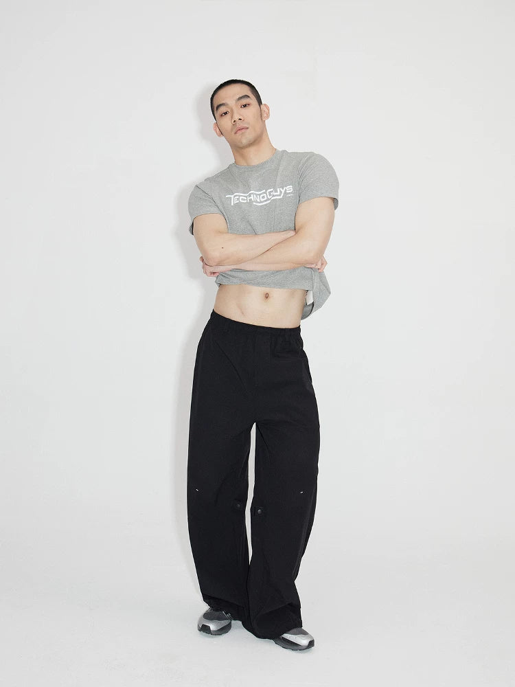 Structured Lightweight Printed Short Sleeve Tees