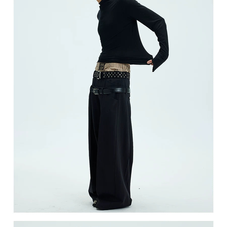 Slim Fit Two-Color Long Base Tees