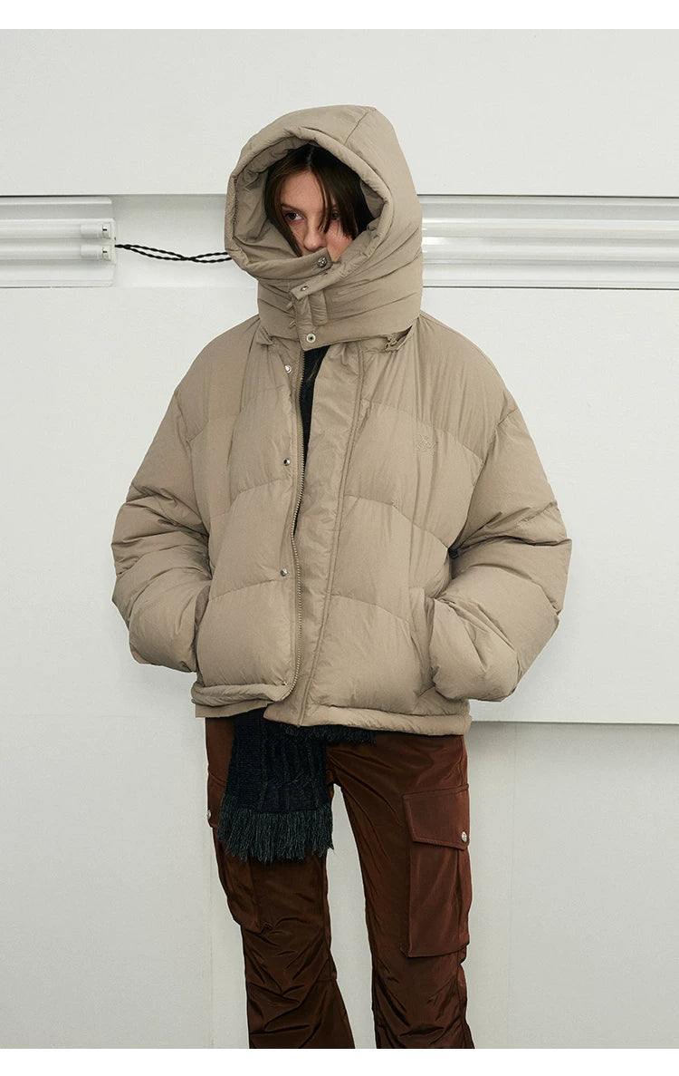 Versatile 90% Down Detachable Waterproof Jacket