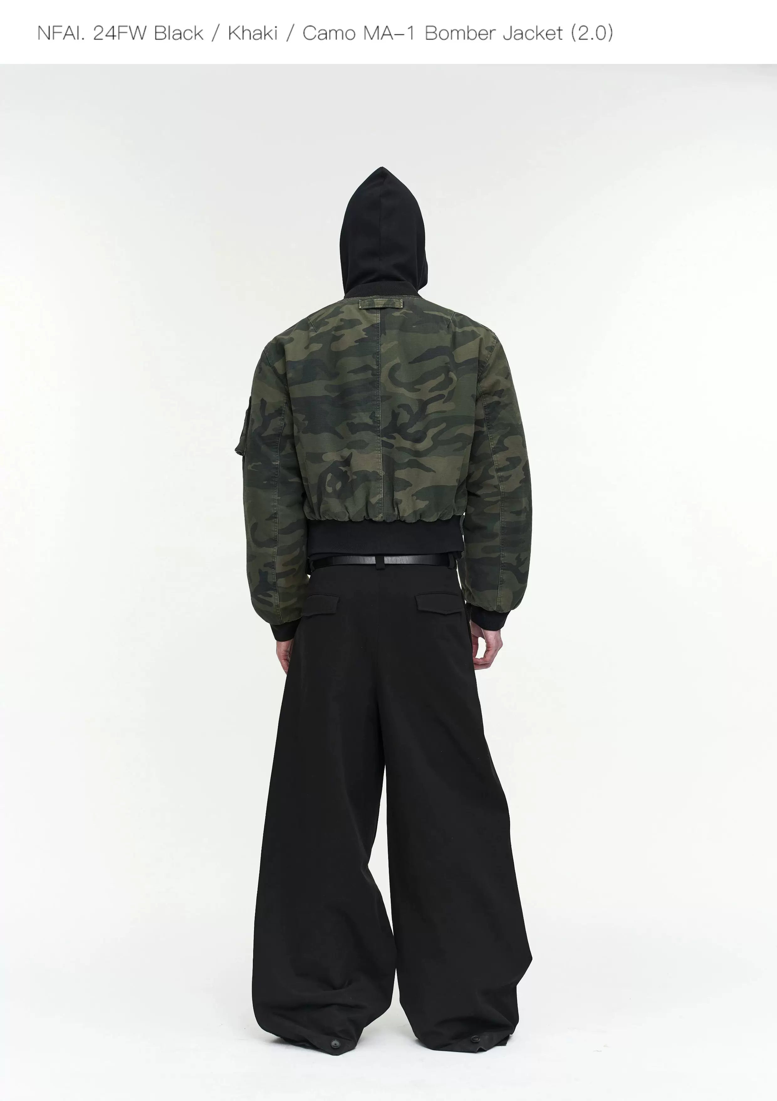 Black Khaki Camo MA1 Bomber Jacket