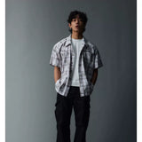 Unisex Cleanfit Multi-color Fringed Plaid Shirts