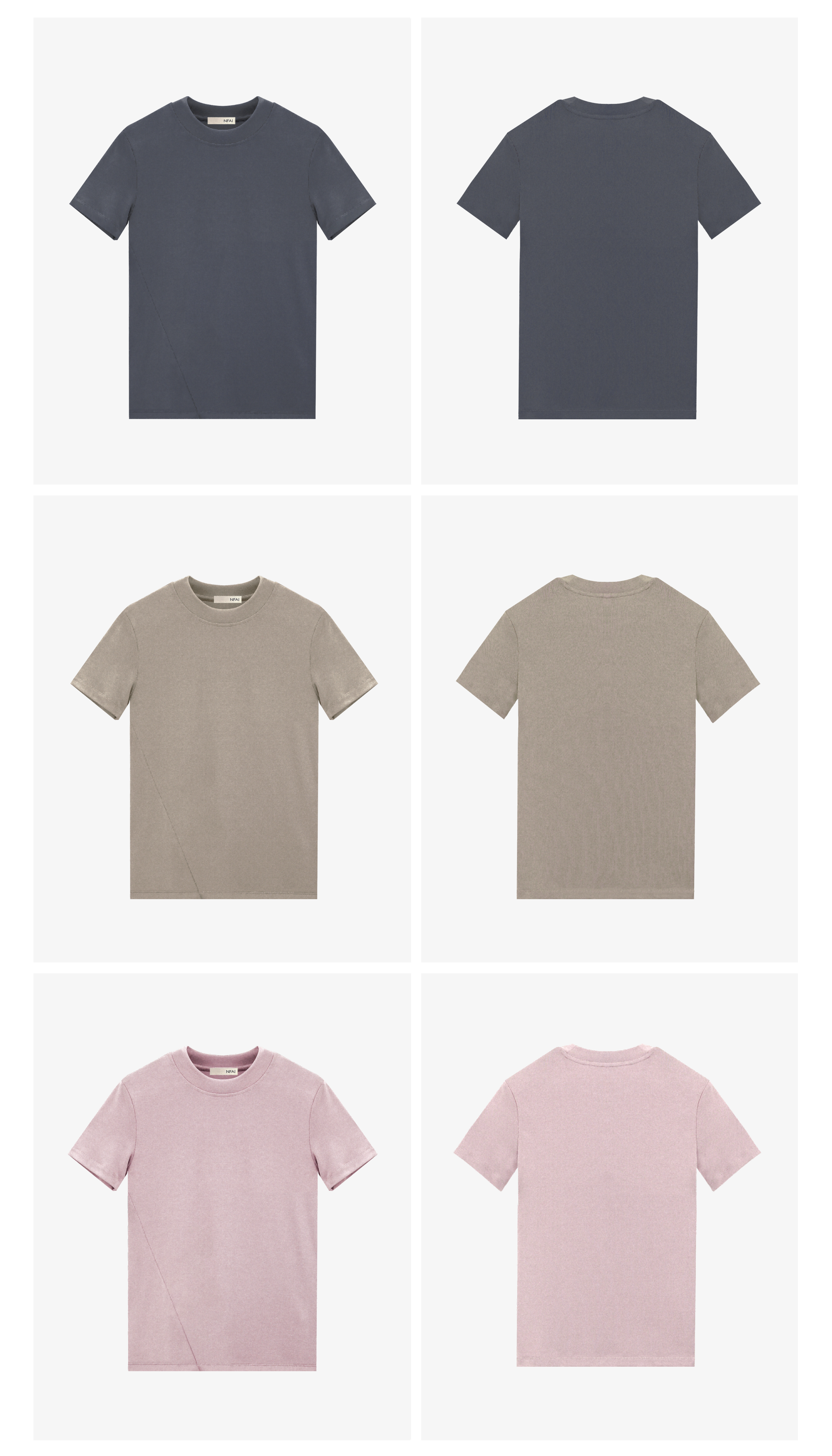 Sanded Slim Stretch Velvet Tee