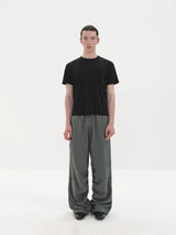 Sand Washed Pleated Tencel Pants