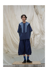 Pleated Draped Cropped Dress Pants