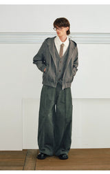 Men's Two-In-One V-Neck Vest Blazer