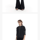 Premium Wool Blend Straight Shoulder Cardigan