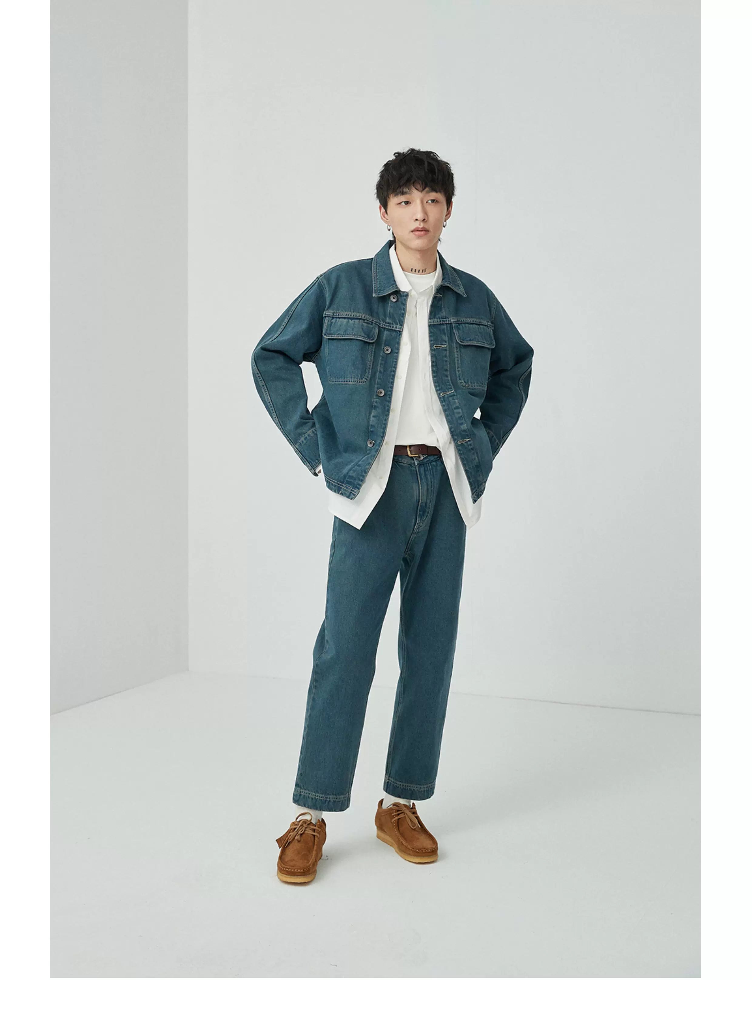 Split Pocket Basic Cotton Shirt