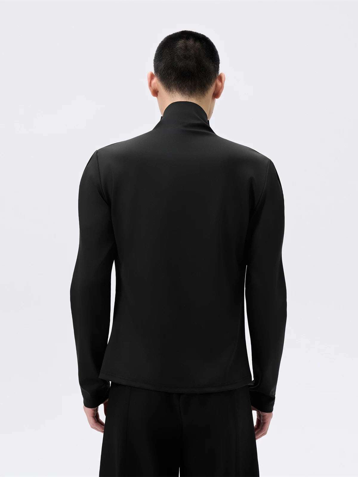 Cropped Slim Fit Long Sleeve Tee