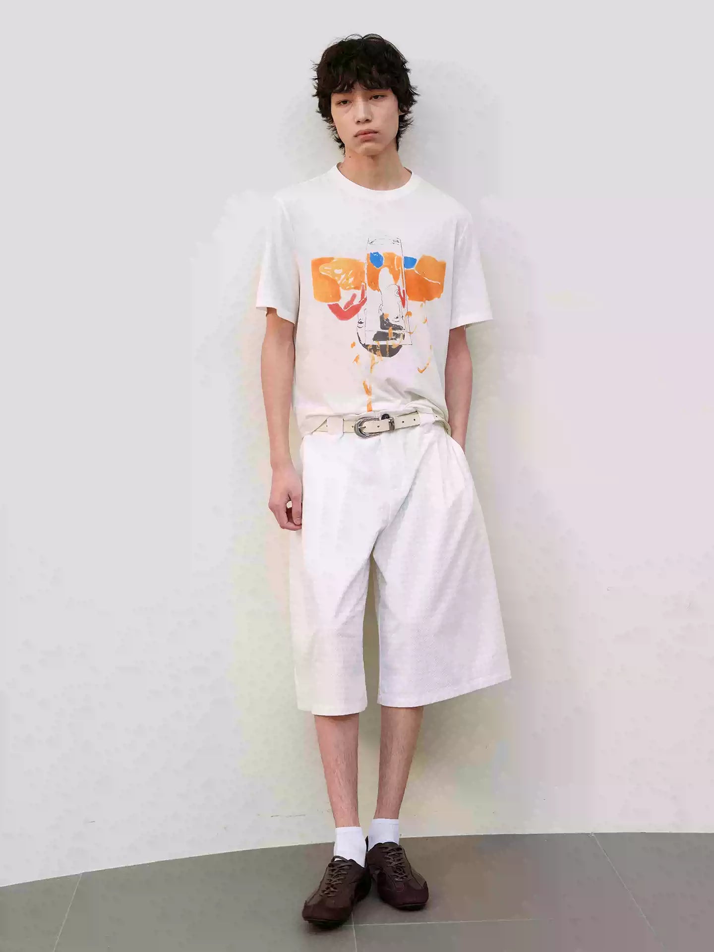 Juicy Digital Print Wool Tencel Tee