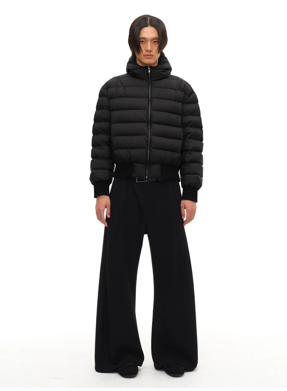 Multi-color Loose Quilted Hooded Down Jackets