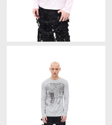 Opium Print Slim Stretchy Lyocell Tee