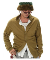 Turtleneck Merino Wool Cashmere Cardigan