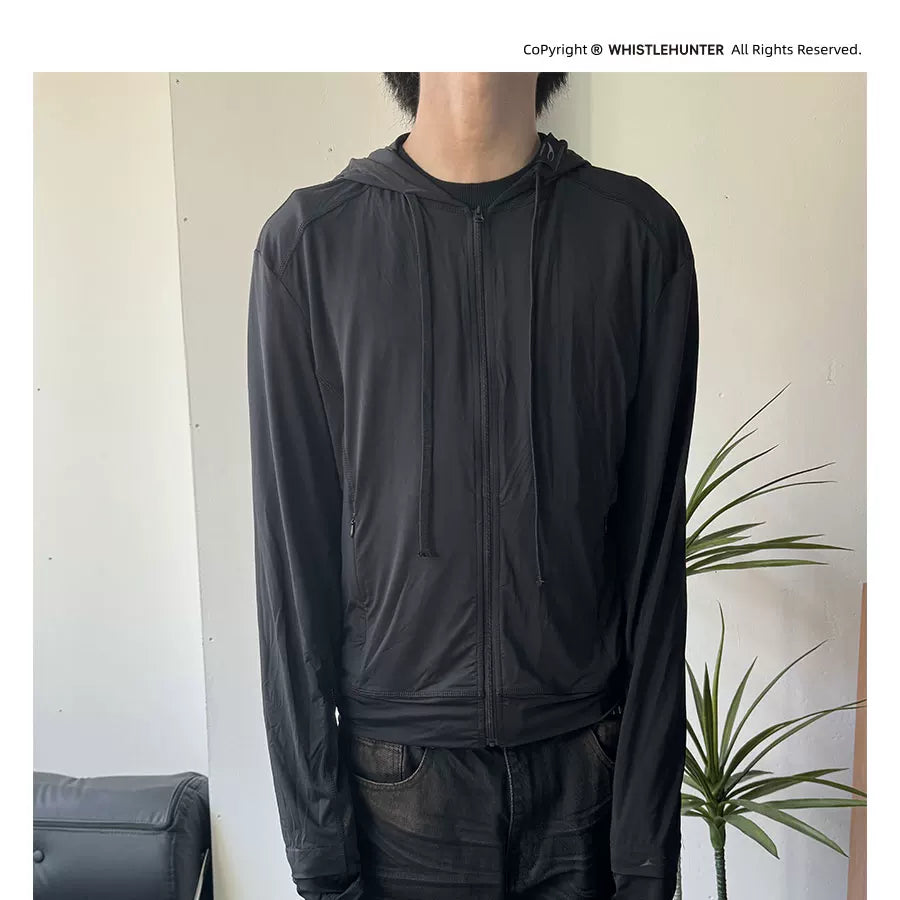 Two-Tone Cooling Stretch Mesh Hooded Jacket