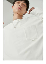 Ribbon Pocket Long Sleeve Tee