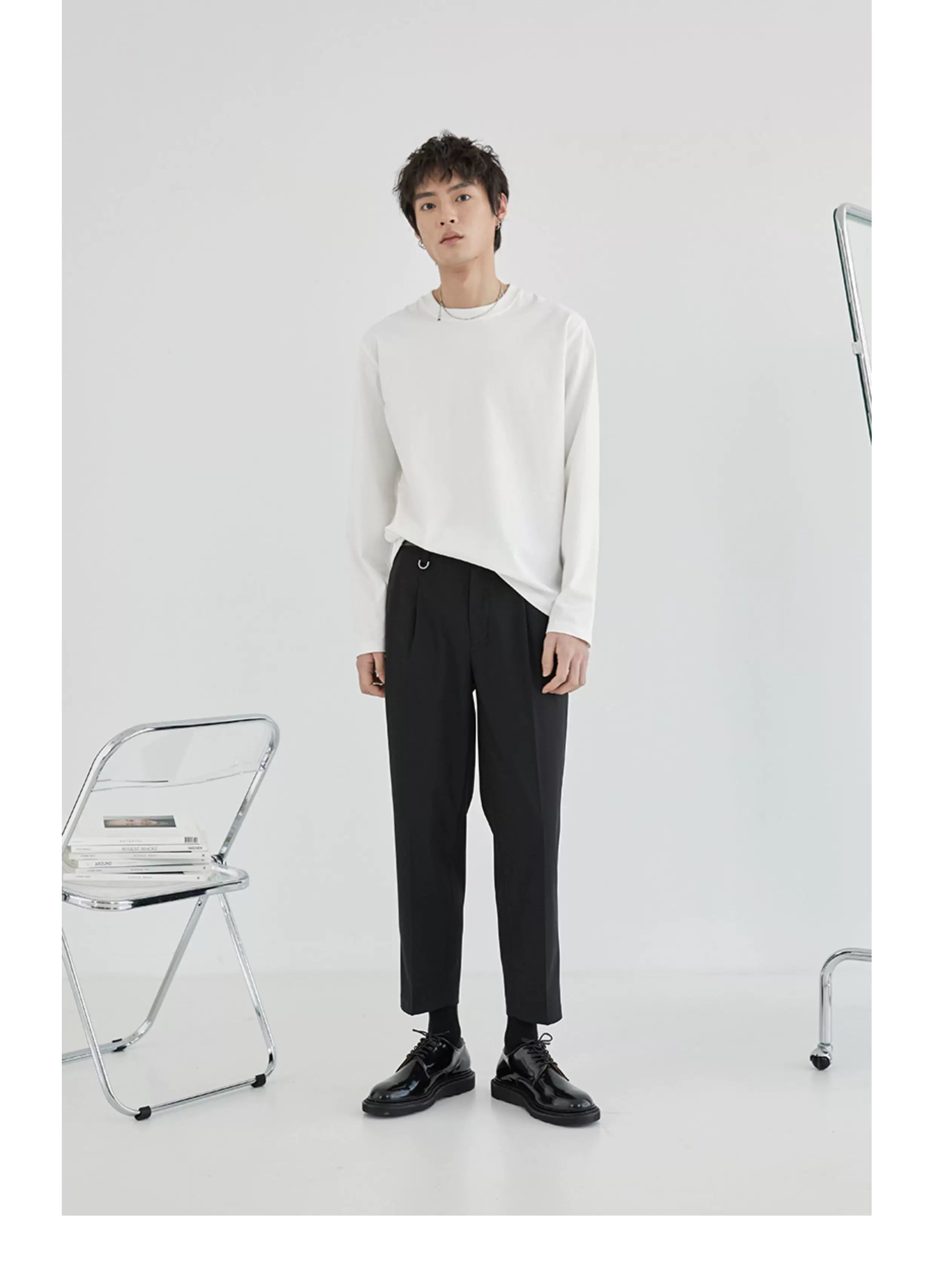 Long-Sleeved Mercerized Combed Tee