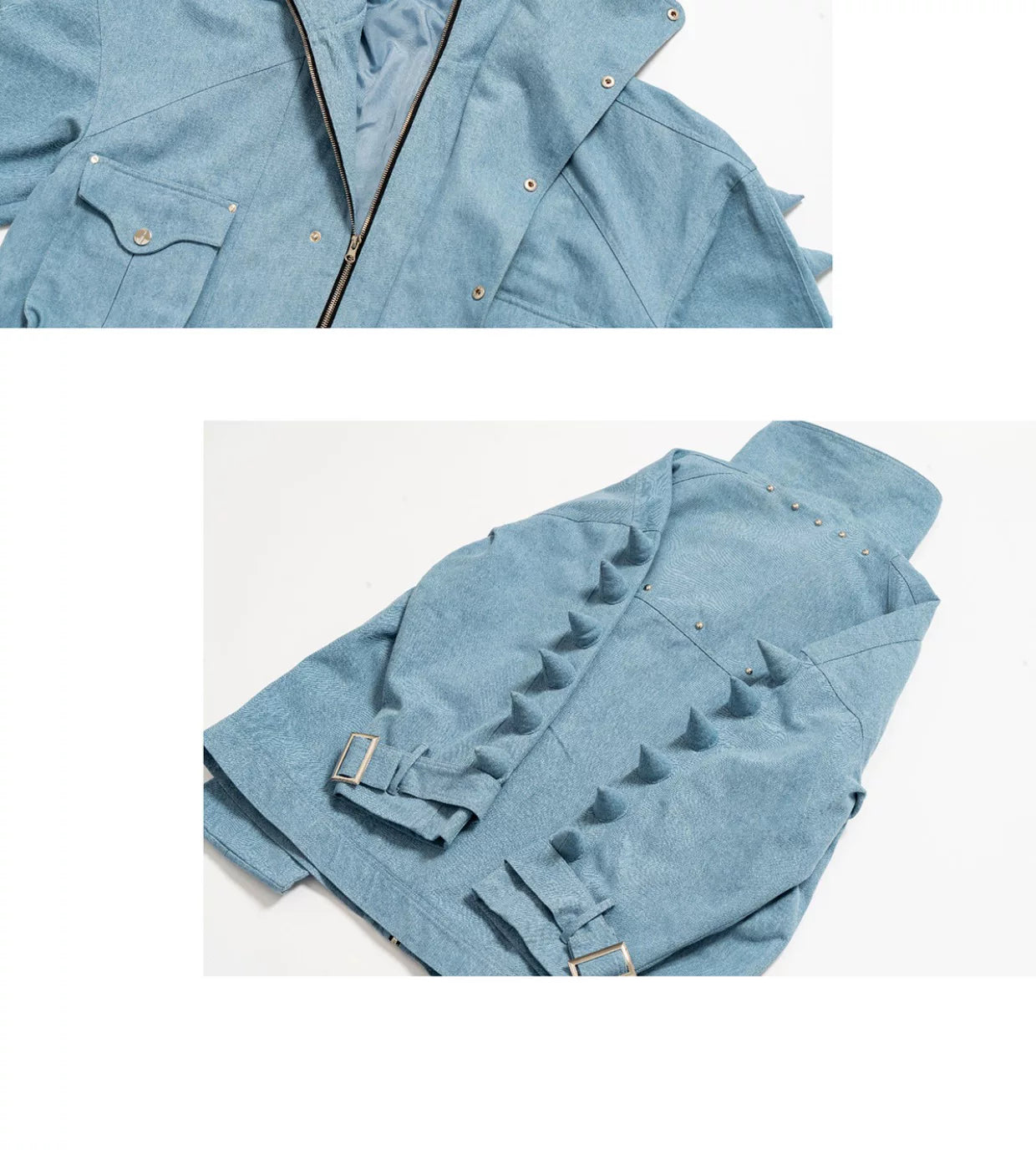 Spiny Dinosaur Vintage Denim Jacket