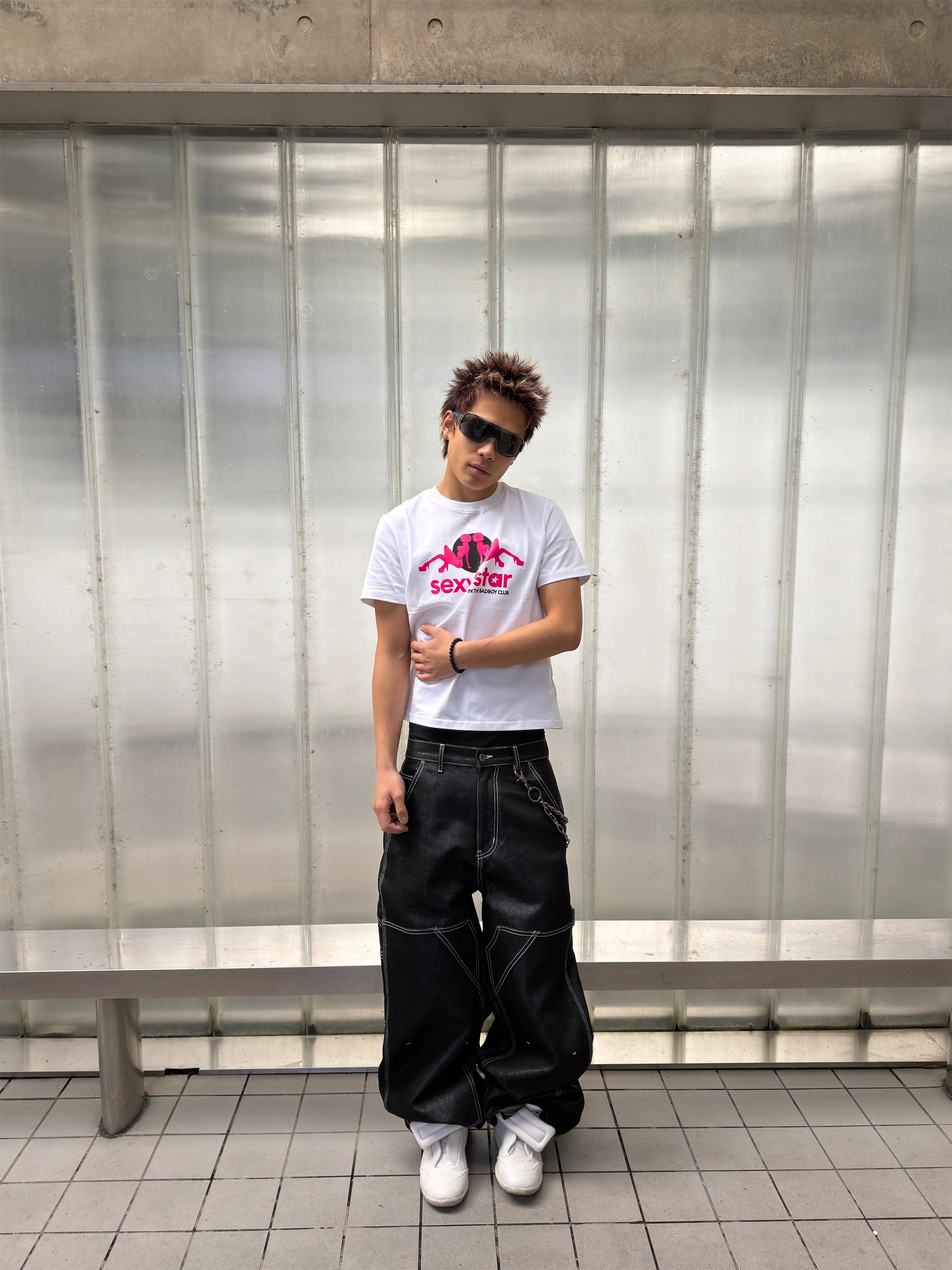 Color Block Graphic Print Tee
