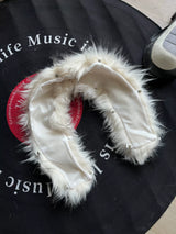Ten-Color Removable Snap Fur Collar