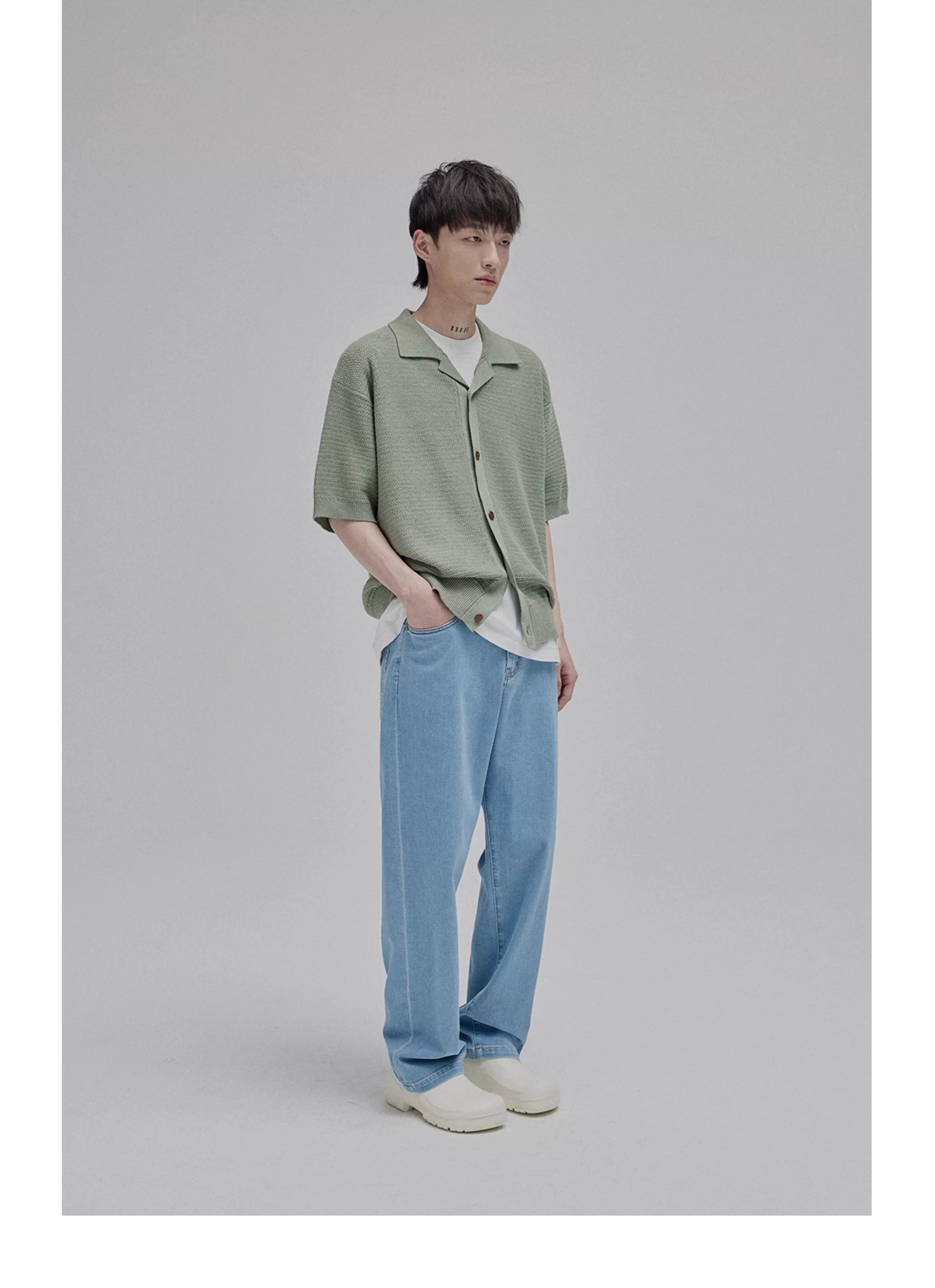 Lightweight Tapered Jeans