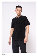 Men's Short Sleeve Mesh Metal Tee