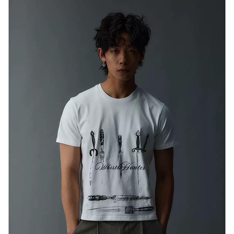 Slim Fit Vintage Print Tee