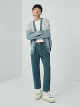 Vintage Washed Straight Ankle Jeans