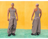 Multi-color Y2K Men's Wide Leg Pants