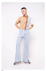 Men's Loose Half High Collar Tee