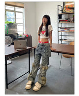 Printed Crop Slim Tee For Women