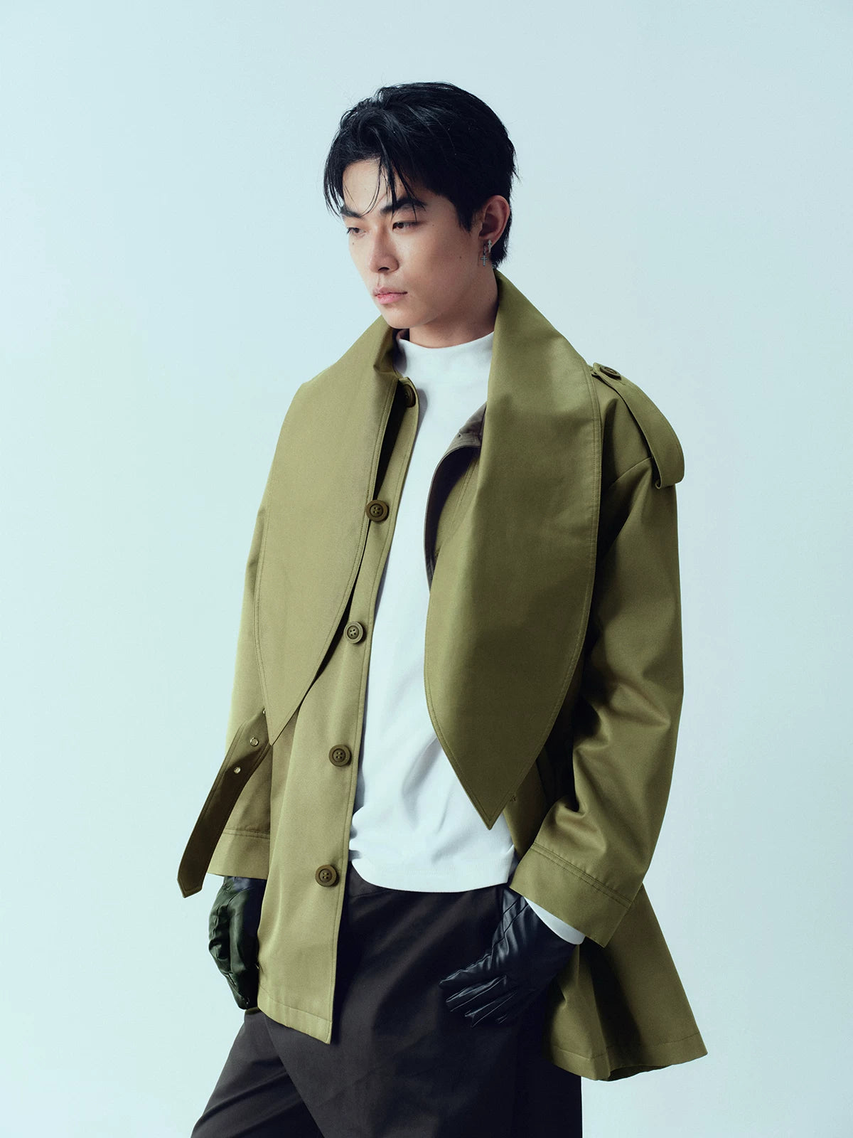 Bow Tie Waterproof Windproof Trench Coat