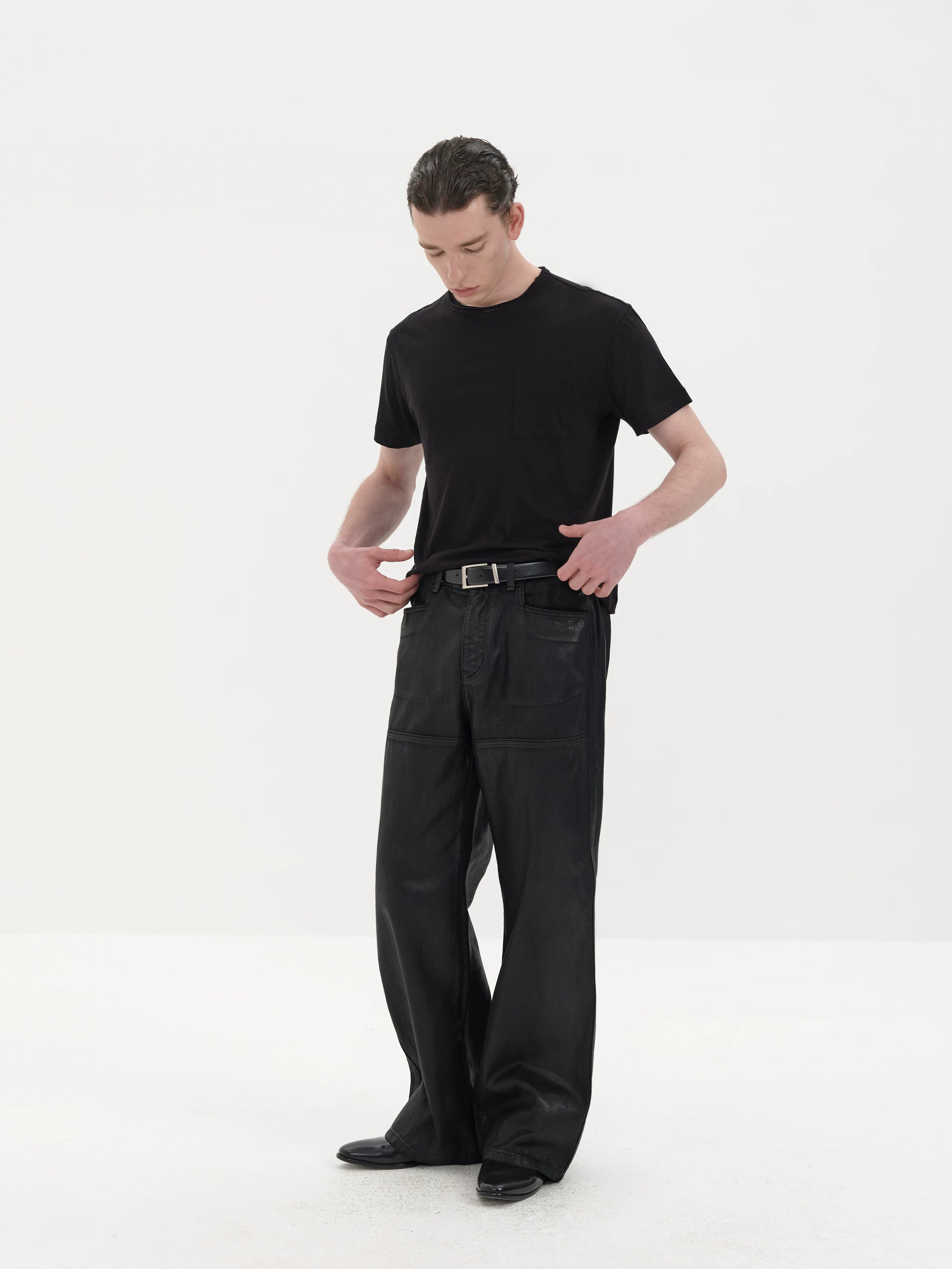 Chest Pocket Silk Cotton Tees