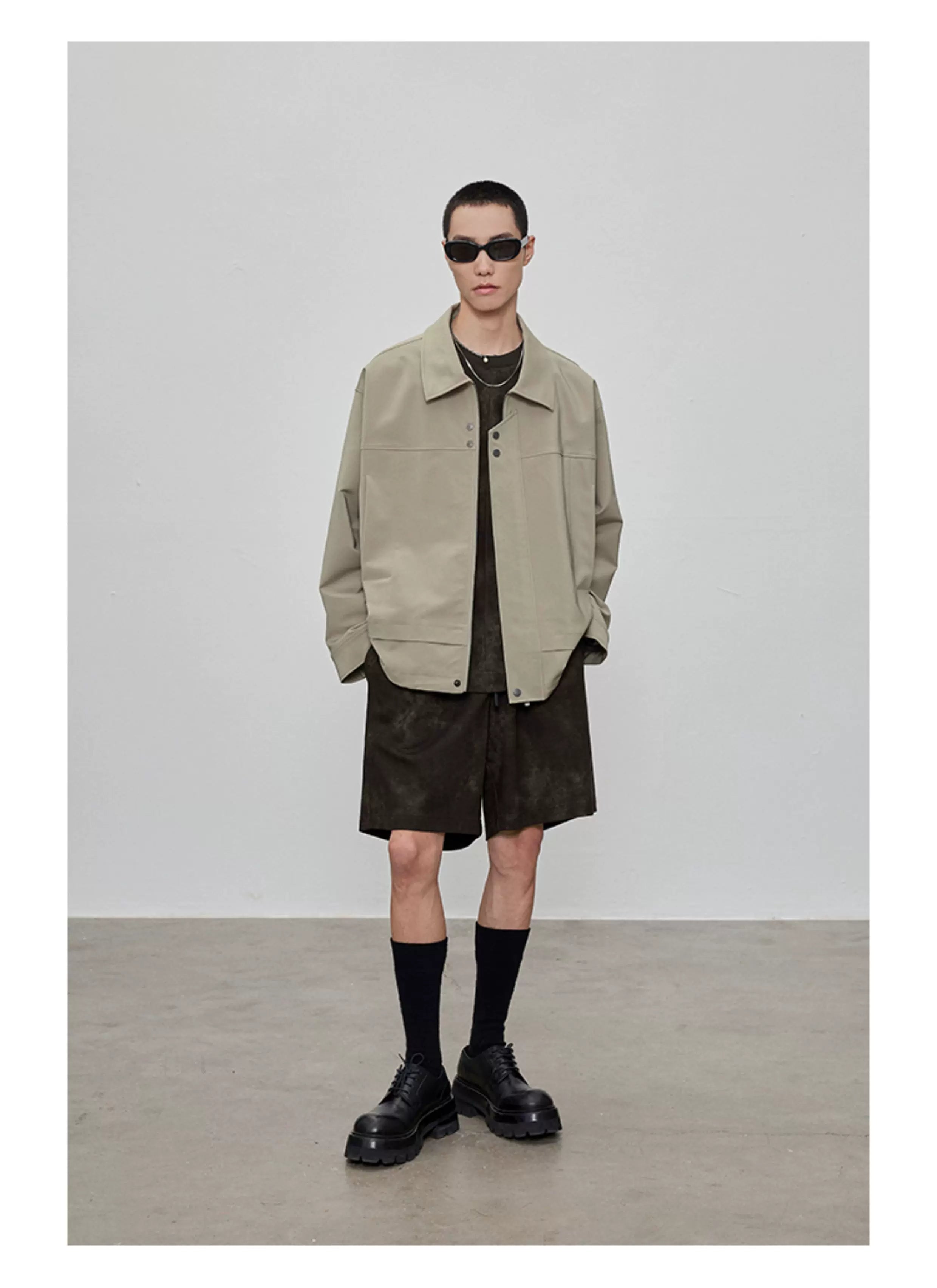 Square Collar Boxy Jacket