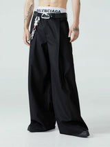 Men's Loose Pleated Wide Leg Pants