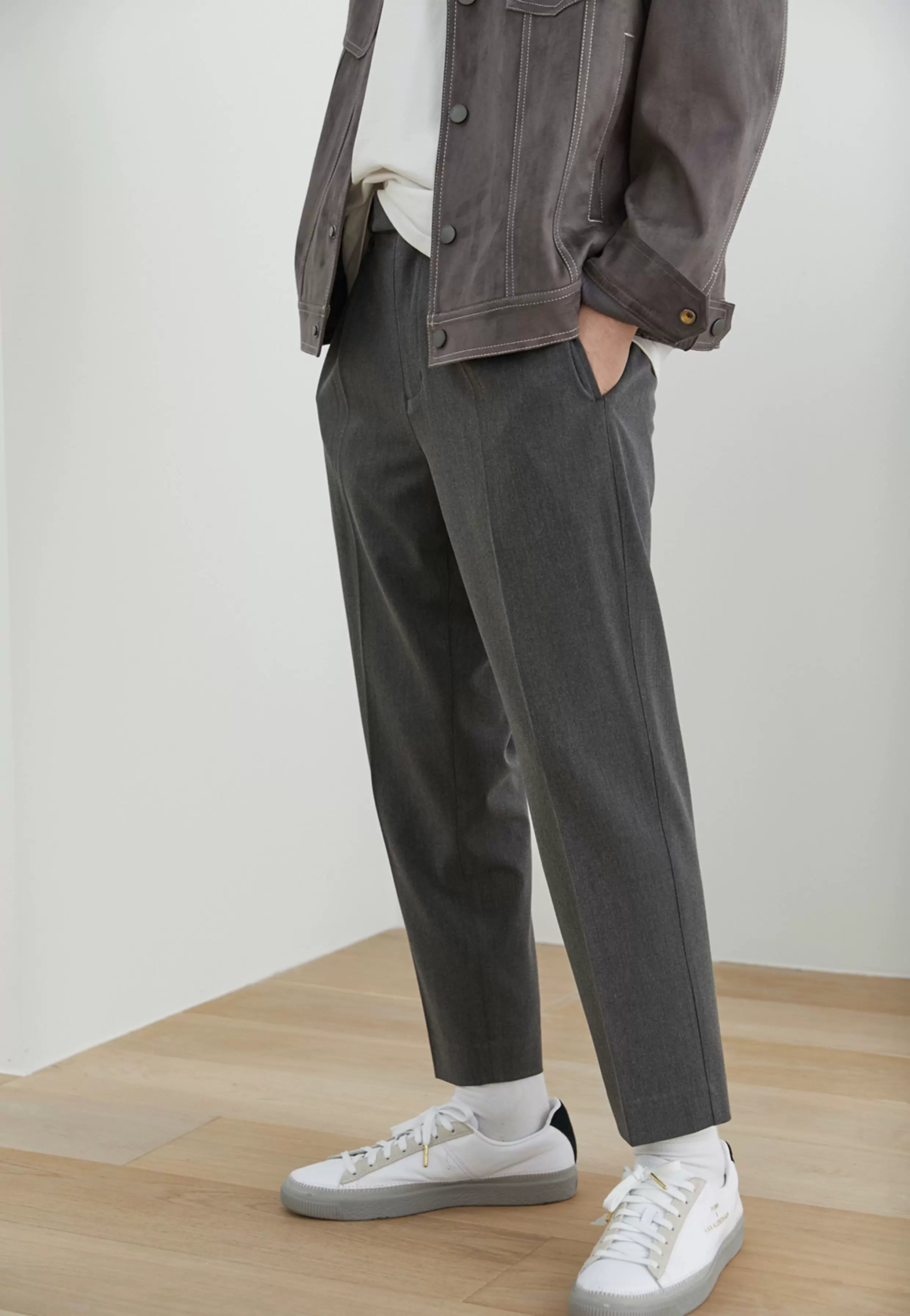 Elastic Waist Loose Ankle Pants