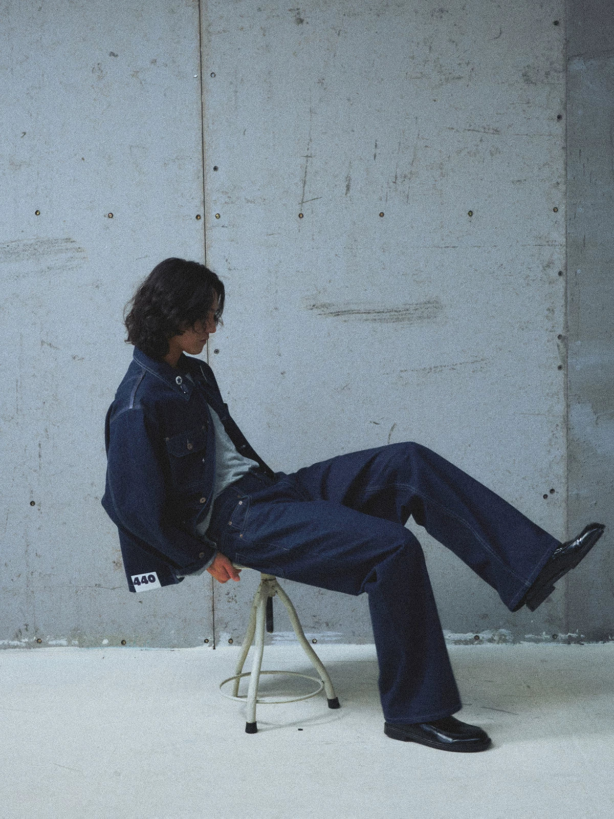 Okayama Kuroki Straight Denim Pants