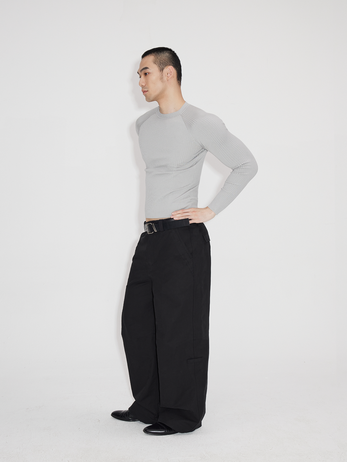 Lightweight Ribbed Knit Long Sleeve