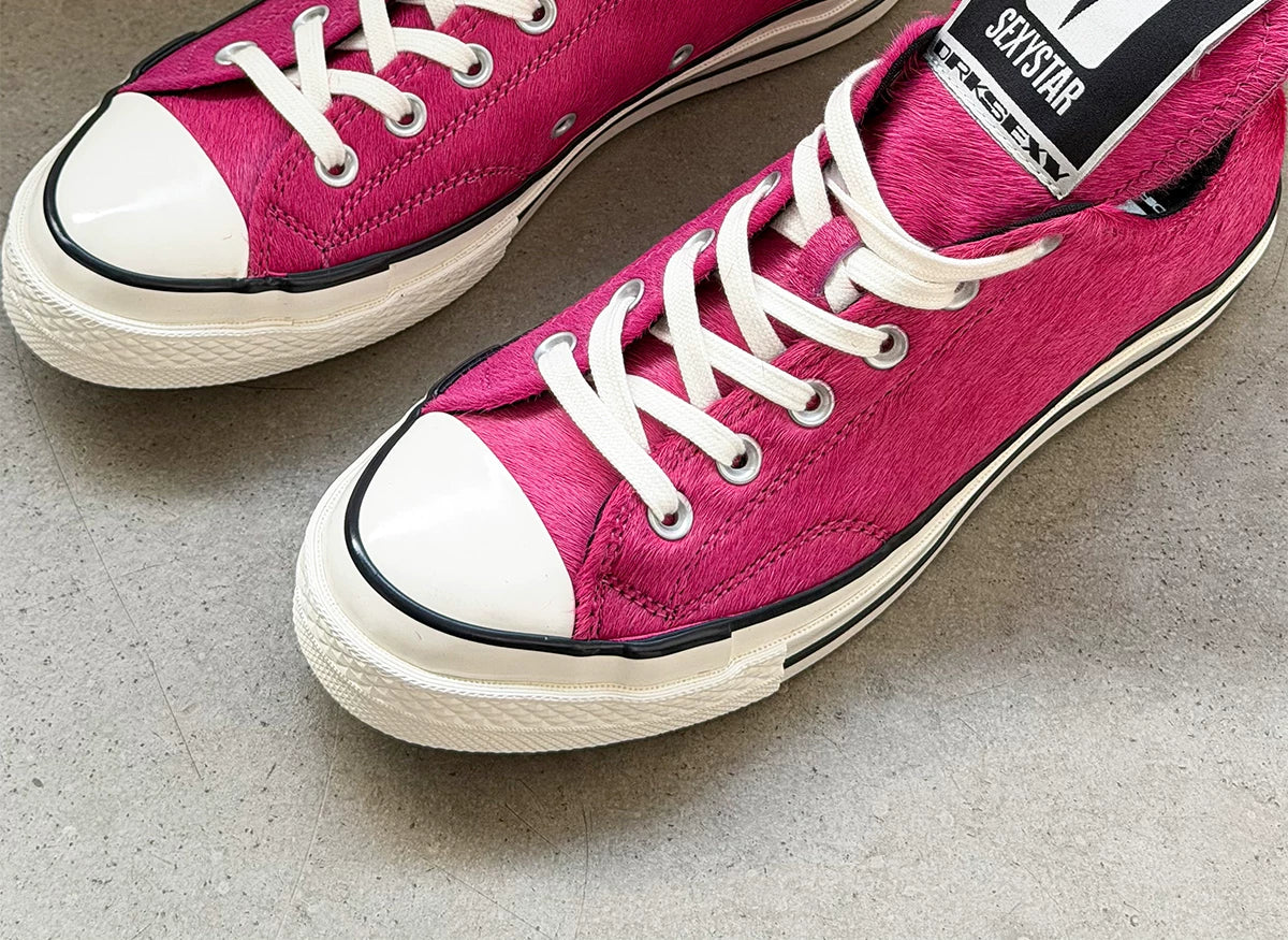 Pink Long-Tongue Vulcanized Sneakers