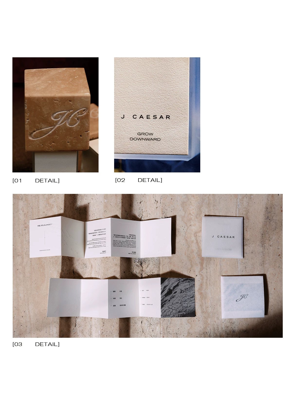 Woody Perfume with Italian Travertine Cap