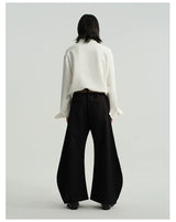 Two-Tone Wide Leg Machete Pants