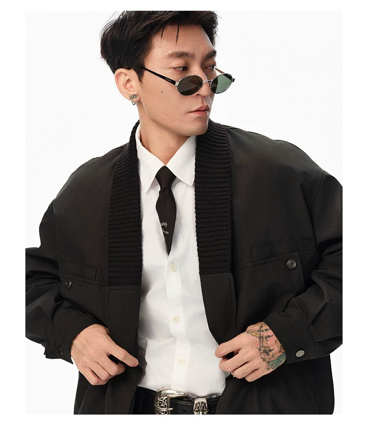 Vintage Notched Lapel Light Cotton Coat
