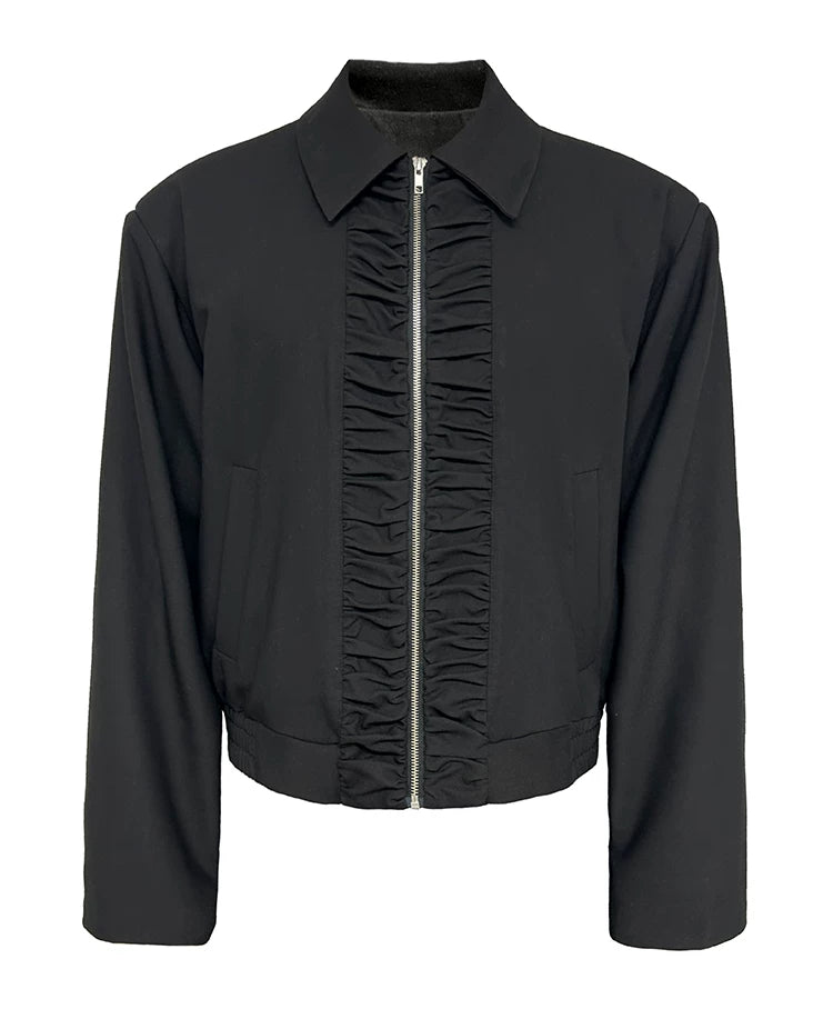 Boxy Fit Court Jacket YKK Zipper