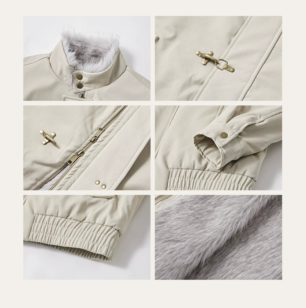 Tip-dyed Toscana PU Harrington Jacket