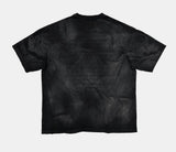 Loose Washed Distressed Black Graphic Tee