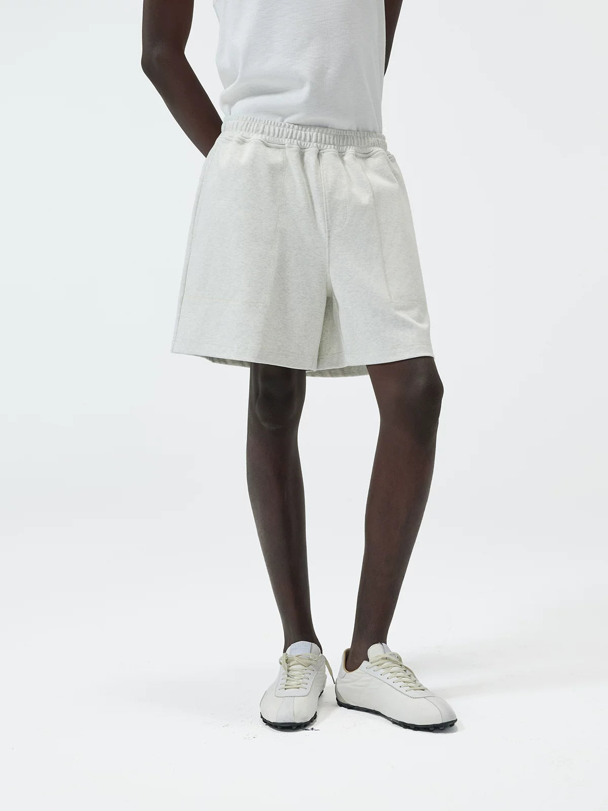 Cotton Sorona Blend Drawstring Sports Shorts