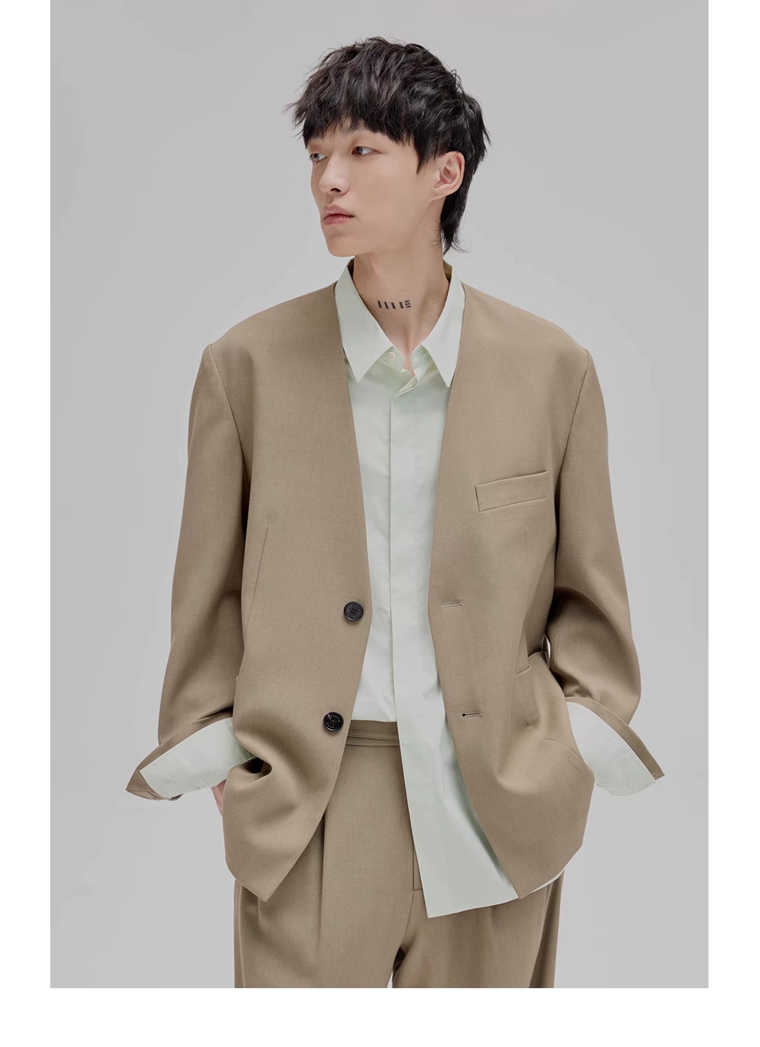 Basic Embroidered Pima Cotton Blend Shirt