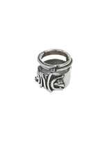 Handmade Aged Gothic 925 Silver Bracelet