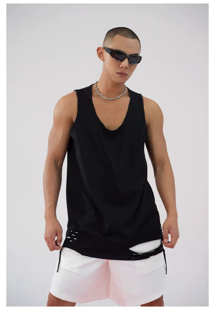 Men's Ripped Sports Tank Tops