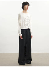 Piano Print Long Sleeve Top