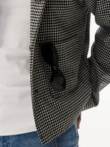 Men's Houndstooth Wool Blend Jacket