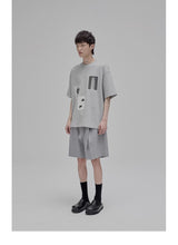 Draped Drawstring Wide Shorts
